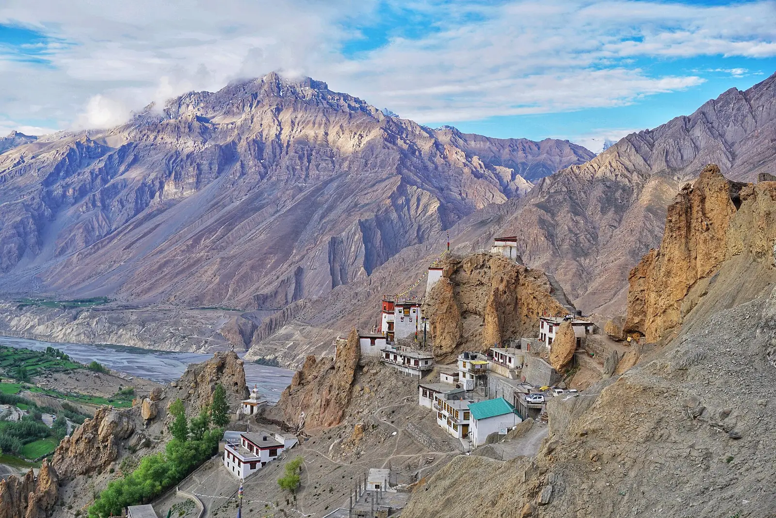 Dhankar Monastery & Lake, Spiti valley, Himachal Pradesh